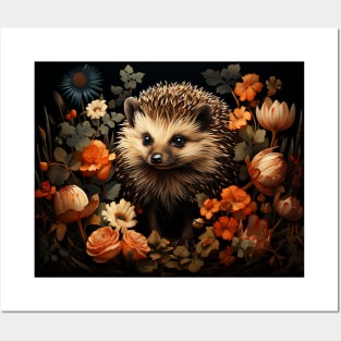 Cottagecore Aesthetic Cute Hedgehog Posters and Art